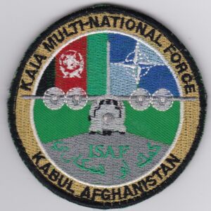 Kabul afghanistan multi national force patch.