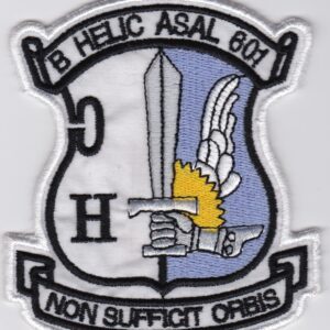 A patch with the emblem of the b helic assal.