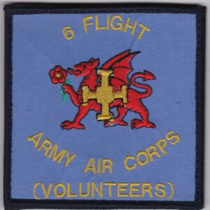 6 flight army air corps volunteers patch.