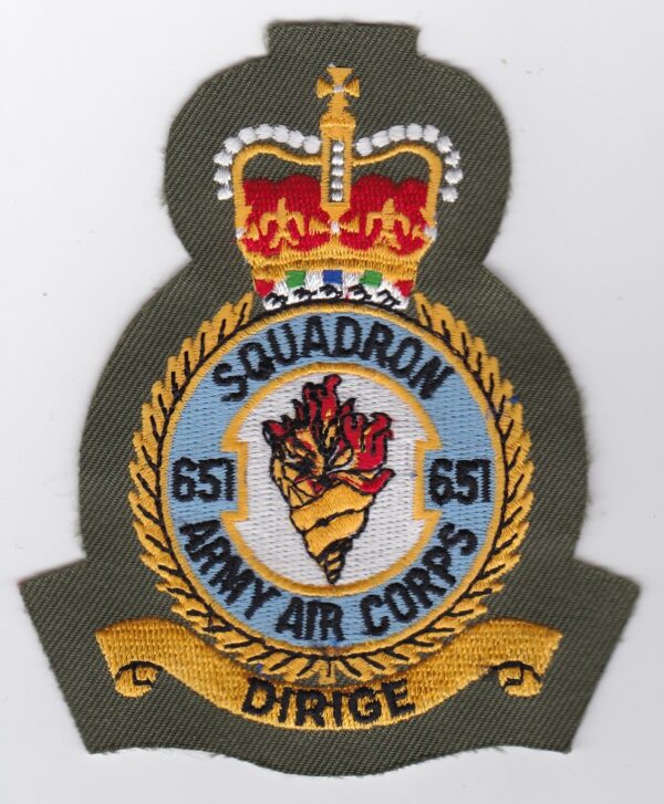 A badge with the word squadron on it.