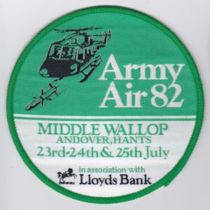 Army air 82 middle wallop and overhand patches.