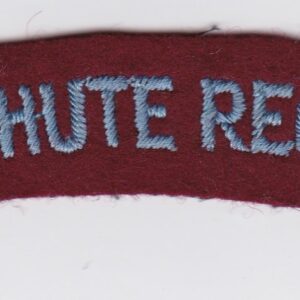 Parachute regiment embroidered badge.