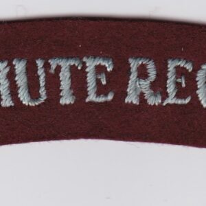 Parachute regiment embroidered patch.