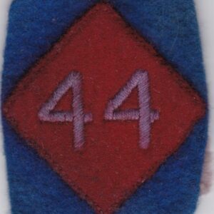 A badge with the number 44 on it.