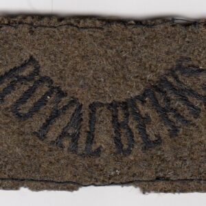 A piece of cloth with the word royal crees on it.