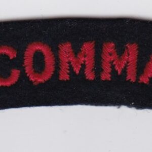 A badge with the words no 3 commando on it.