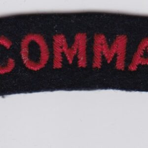 A badge with the words no 6 commando on it.