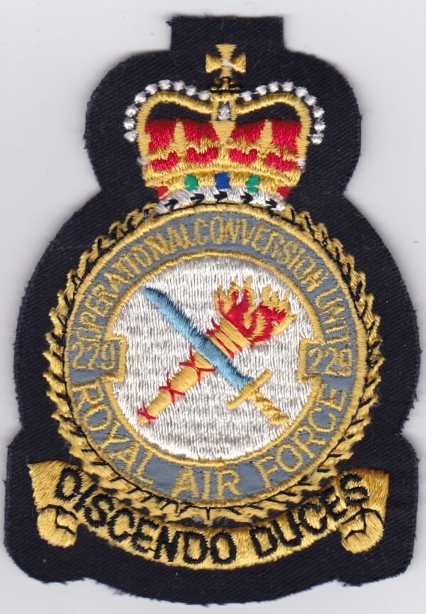 A RAF Patch 229 OCU Operational Conversion Unit Flight Crest Tornado F2 F3 for the royal air force.