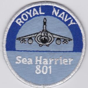 Royal navy sea harrier 801 patch.