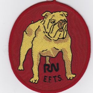 An image of a bulldog with the words rn efts on it.