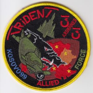 A patch with an image of a military patch.