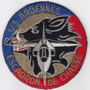 A patch with the word ardennes on it.