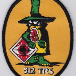 A patch with a cartoon character in a hat and a hat.