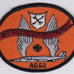 A patch with the emblem of an air force squadron.