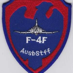 A patch with the words f-4f ausstaff on it.