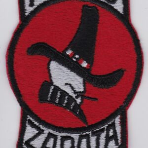 A patch with the word zapata on it.