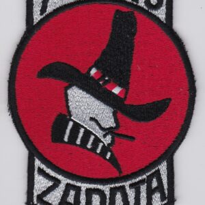 A patch with the word zapata on it.