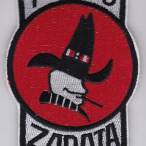 A patch with the word zapata on it.