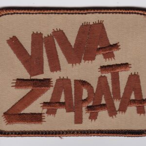 A patch with the word viva zapata on it.