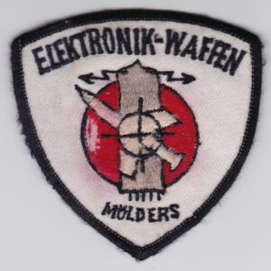 A patch with the word electronic waffen on it.