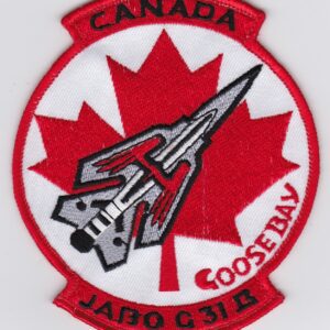 A canadian air force patch with a canadian flag on it.