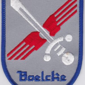 A badge with the word boliche on it.