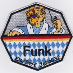 A patch with the word funk on it.