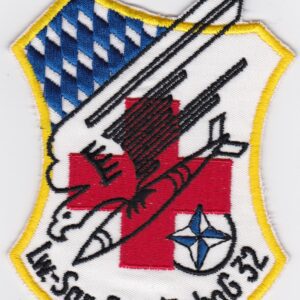 A patch with an image of a plane and an eagle.