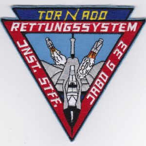 A patch with the word retuning system on it.