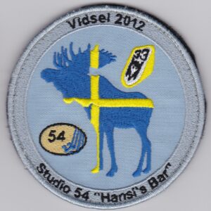 A patch with a moose on it.