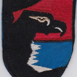 A patch with an eagle on it.