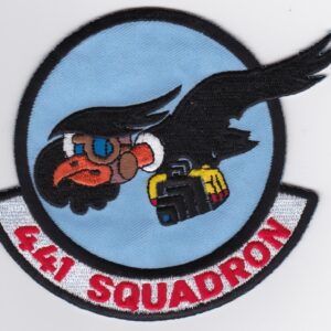 A patch with an eagle on it.