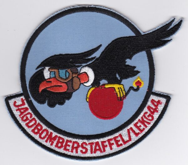 A patch with an eagle on it.