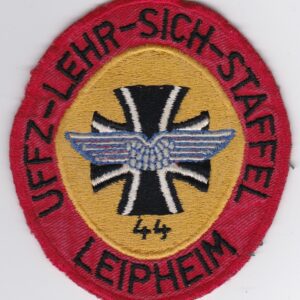 A patch with the words luftwaffe lef-sich-staffel.