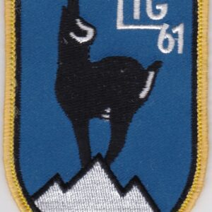 German Air Force Patch with blue color background and yellow brodered.