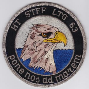 A patch of LTG 62 with an eagle on it.