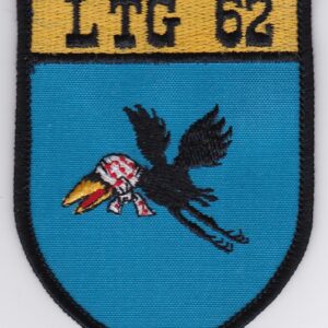 The German Air Force ltg 62 patch with a bird on it.