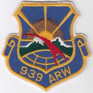 A USAF Patch Rescue c 939 ARW Air Rescue Wing HH 60 HC 130 with the logo of the 939th air refueling squadron.