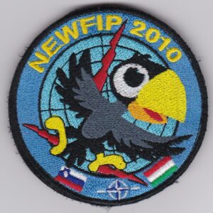 A patch with the words newfip 2010 on it.