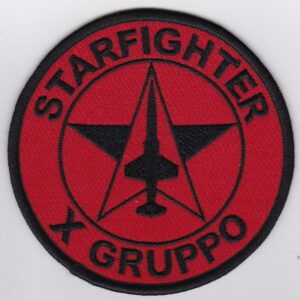 A starfighter group patch with the word starfighter on it.