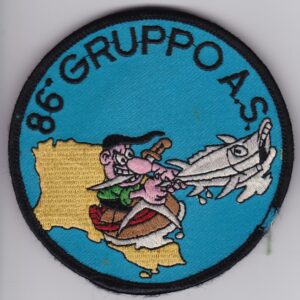 A patch with the word gruppo as on it.