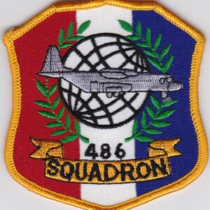 A patch with the word squadron on it.