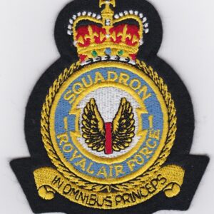 Squadron royal air force embroidered patch.