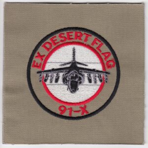 Ef desert flag embroidered patch.