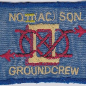 A blue patch with the words notac son ground crew.