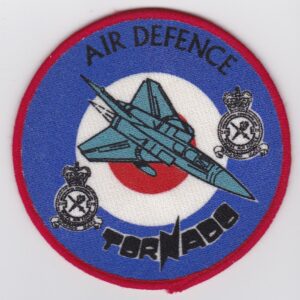 A patch with the word air defence on it.