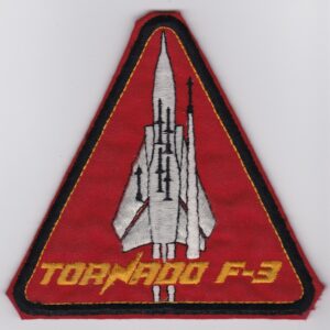 A patch with the words tornado f3 on it.