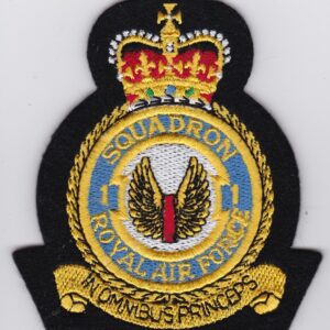 Squadron royal air force embroidered patch.