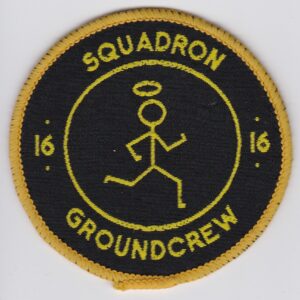 RAF 16 Squadron Buccaneer Patch 16 Royal Air Force Buccaneer Groundcrew Patch