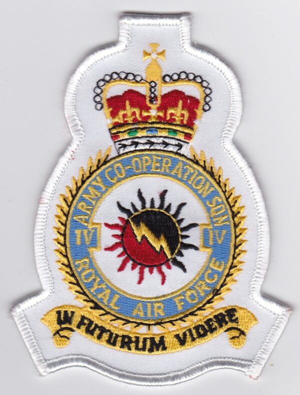 A patch with the emblem of the royal air force.